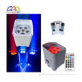 PAR Light Wedding Uplight for 6X18W RGBWA+UV Wireless DMX LED Flat PAR Battery Powered LED PAR